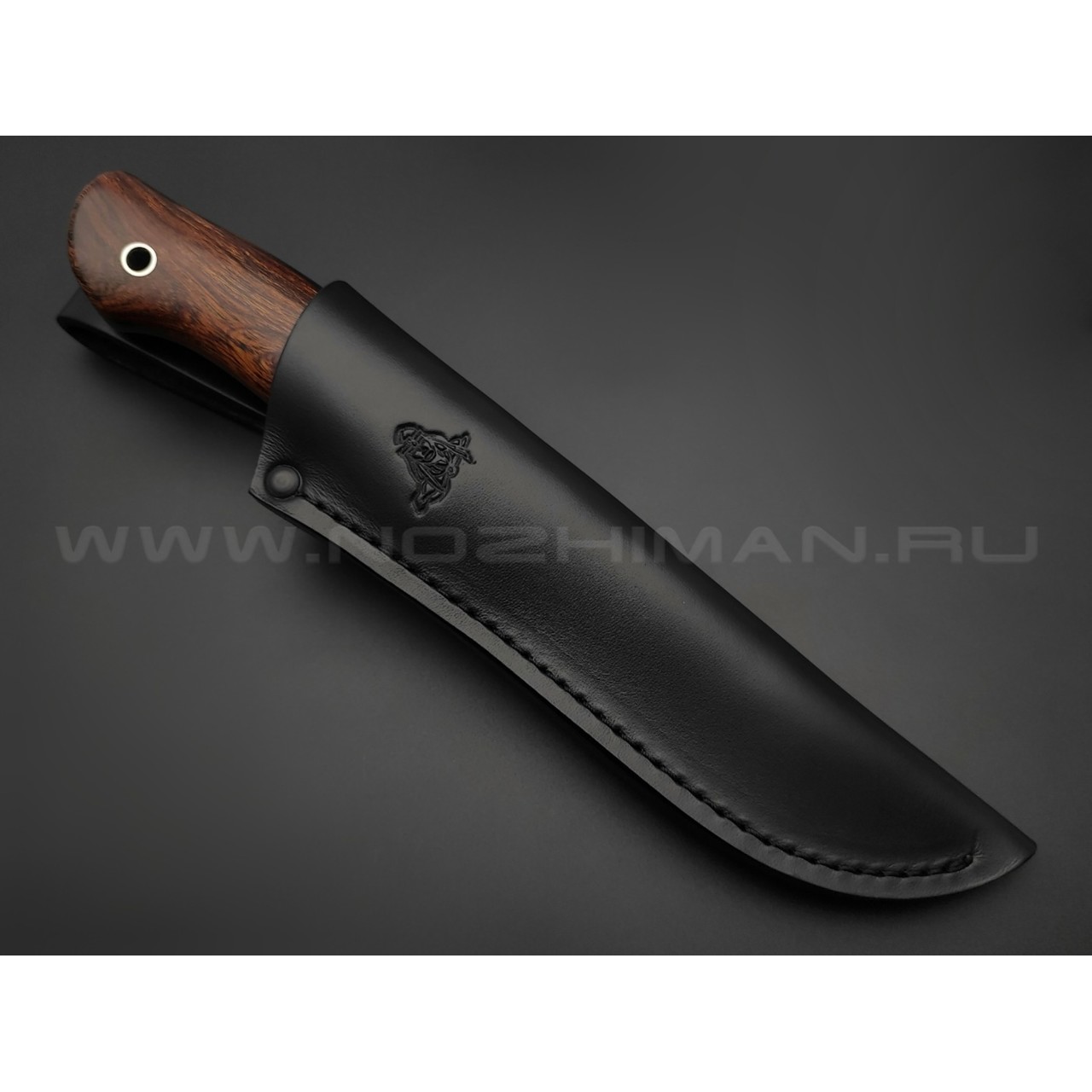 Кметь нож "Кроха" сталь CPM S110V, рукоять Айронвуд, мельхиор