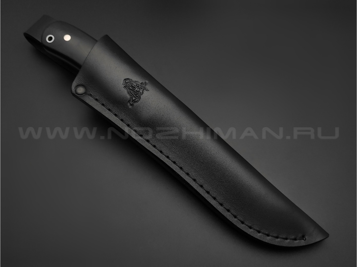 Кметь нож "Акула" сталь K340, рукоять G10 black