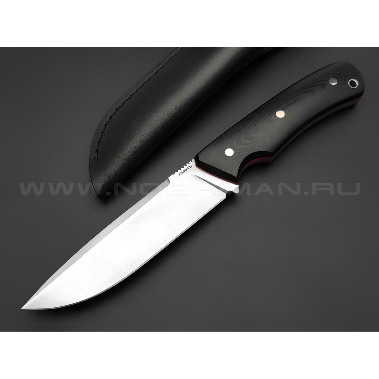 Кметь нож "Акула" сталь N690, рукоять G10 black