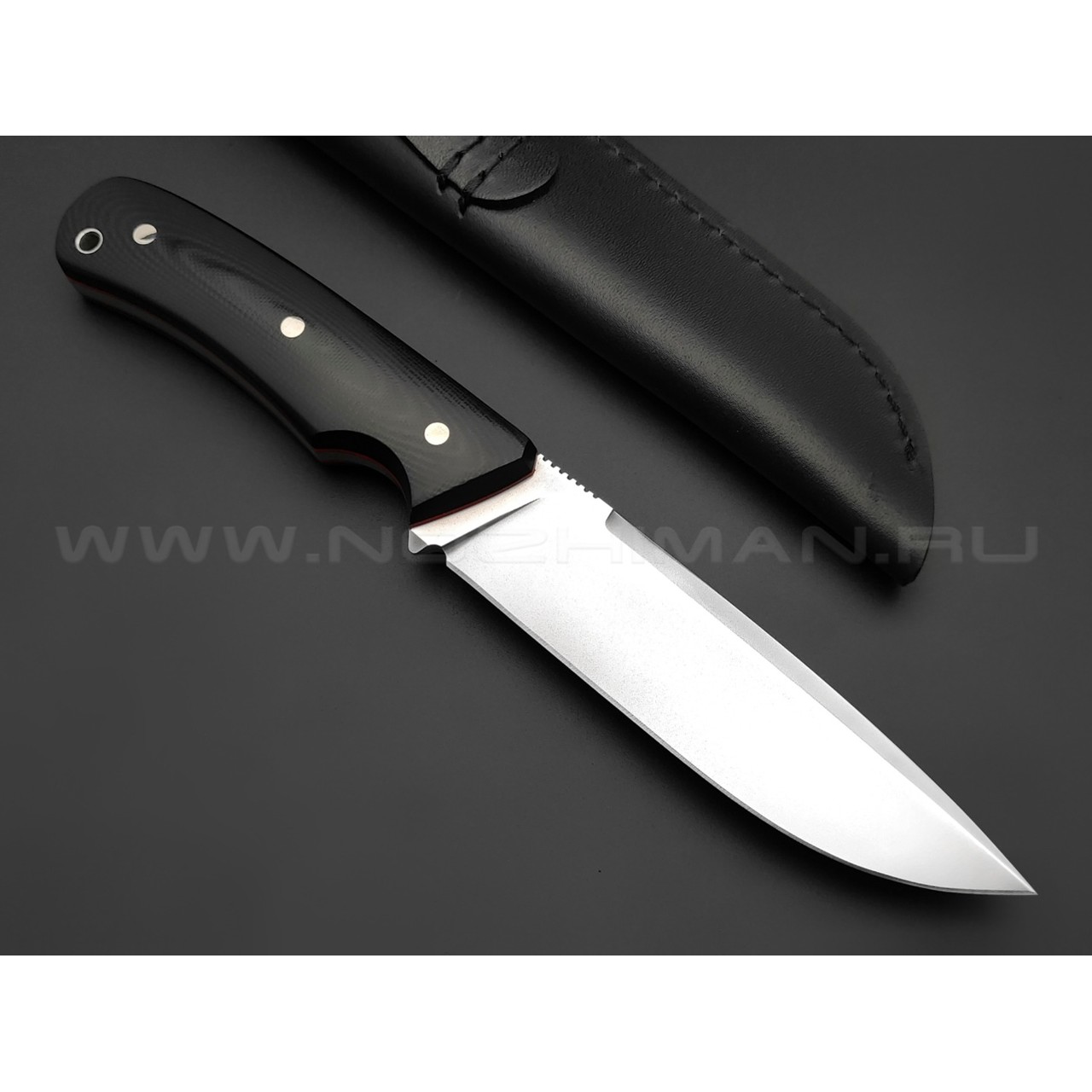 Кметь нож "Акула" сталь N690, рукоять G10 black