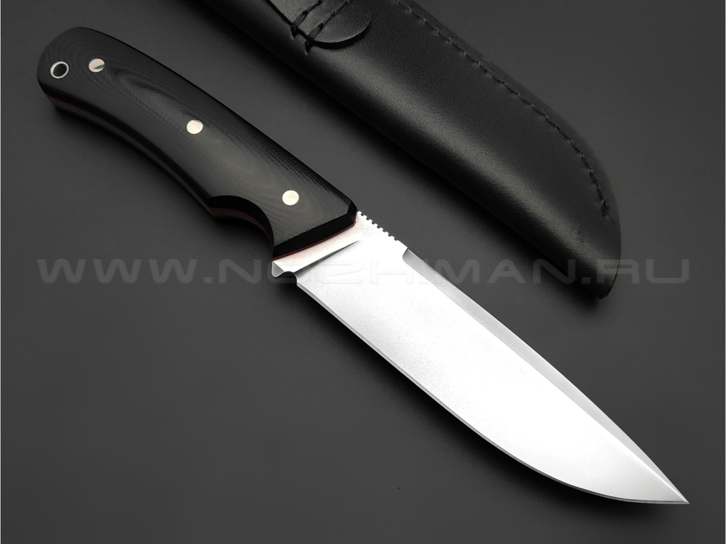Кметь нож "Акула" сталь N690, рукоять G10 black