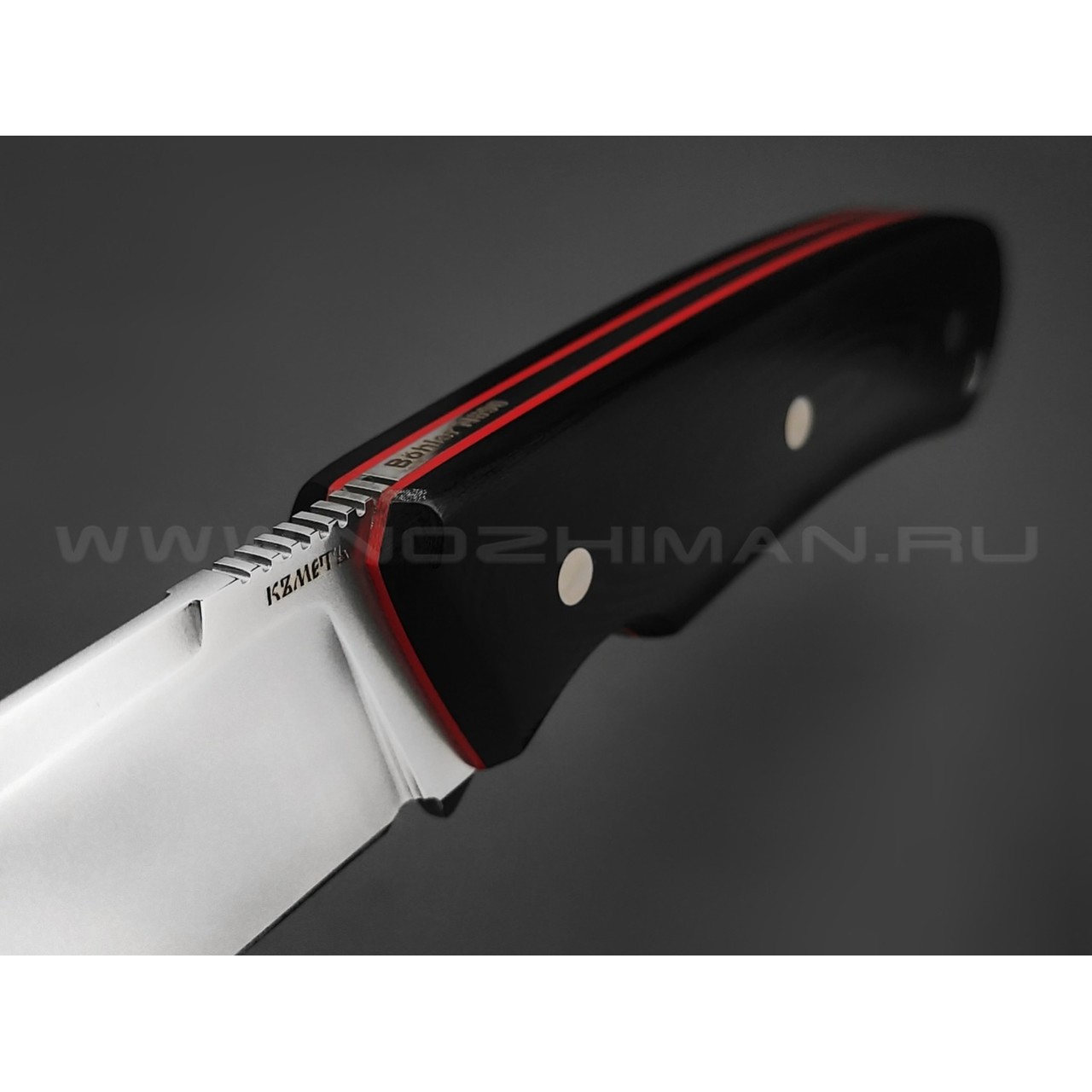 Кметь нож "Акула" сталь N690, рукоять G10 black