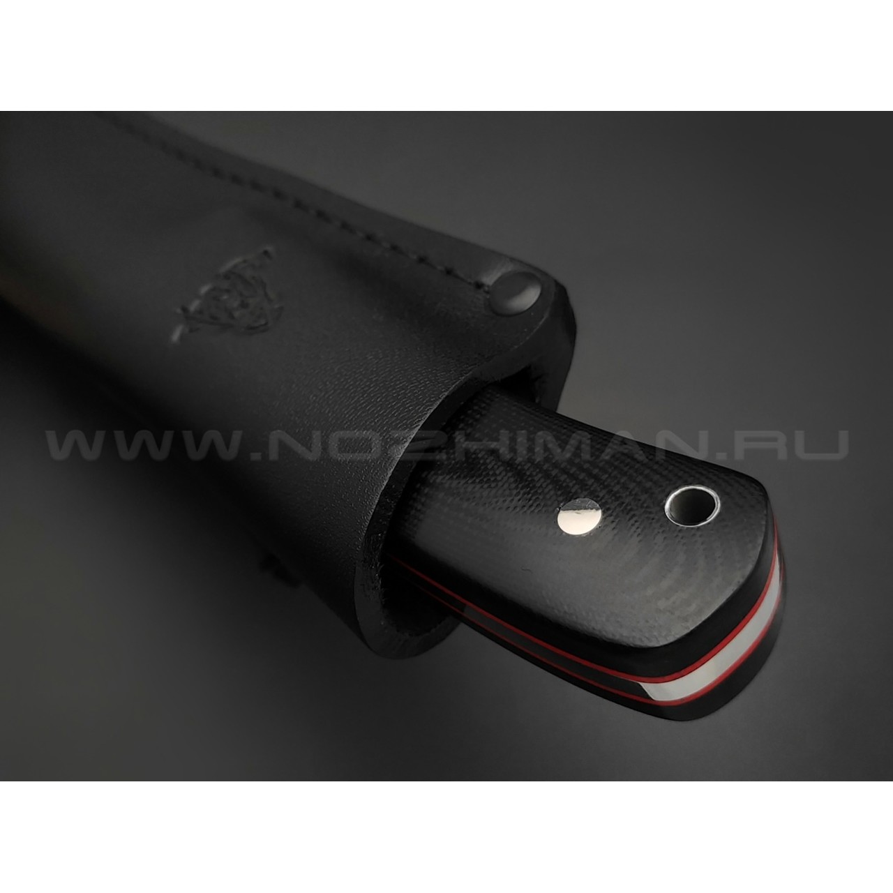 Кметь нож "Акула" сталь N690, рукоять G10 black