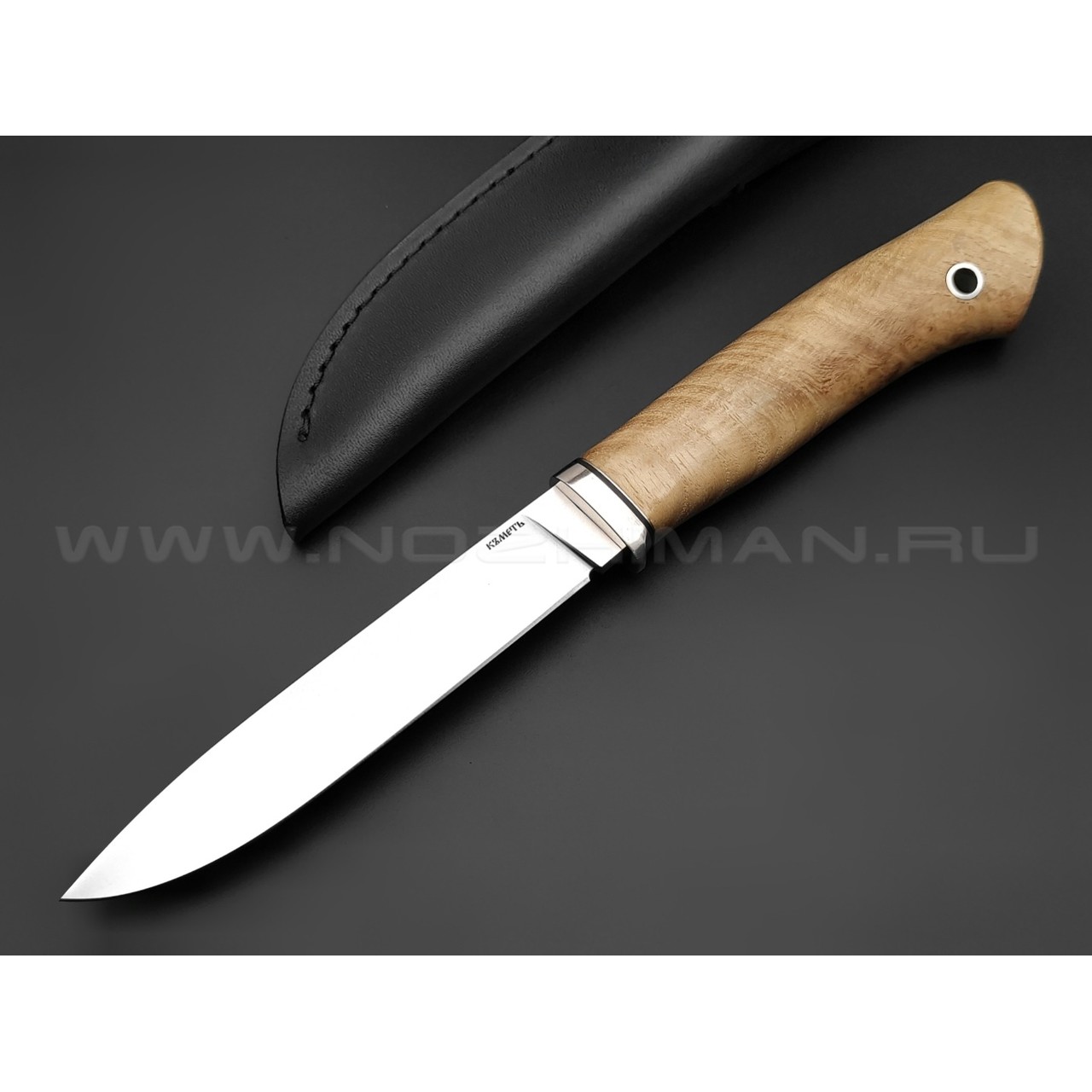Кметь нож "Рыбацкий" сталь K340, рукоять дерево акация