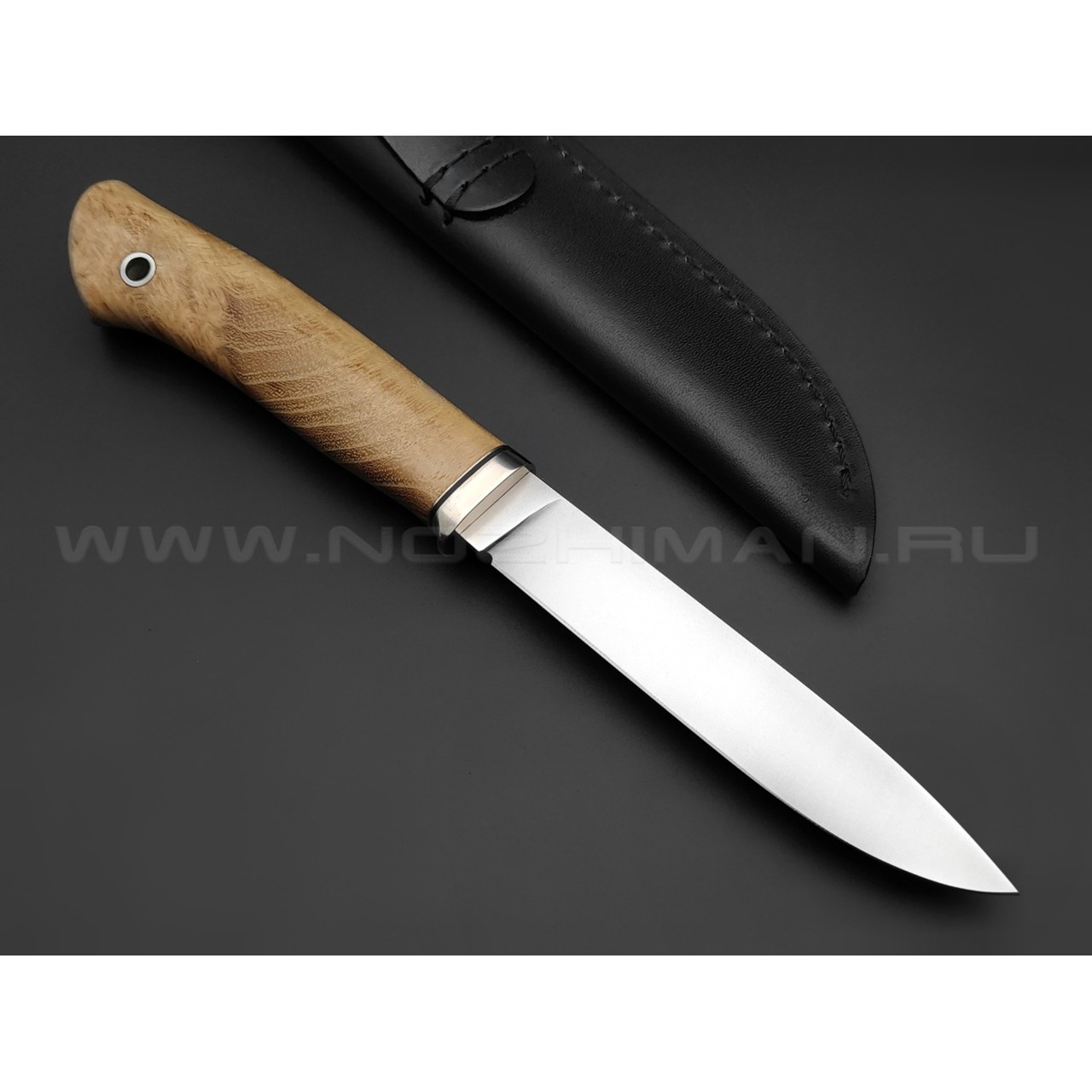 Кметь нож "Рыбацкий" сталь K340, рукоять дерево акация
