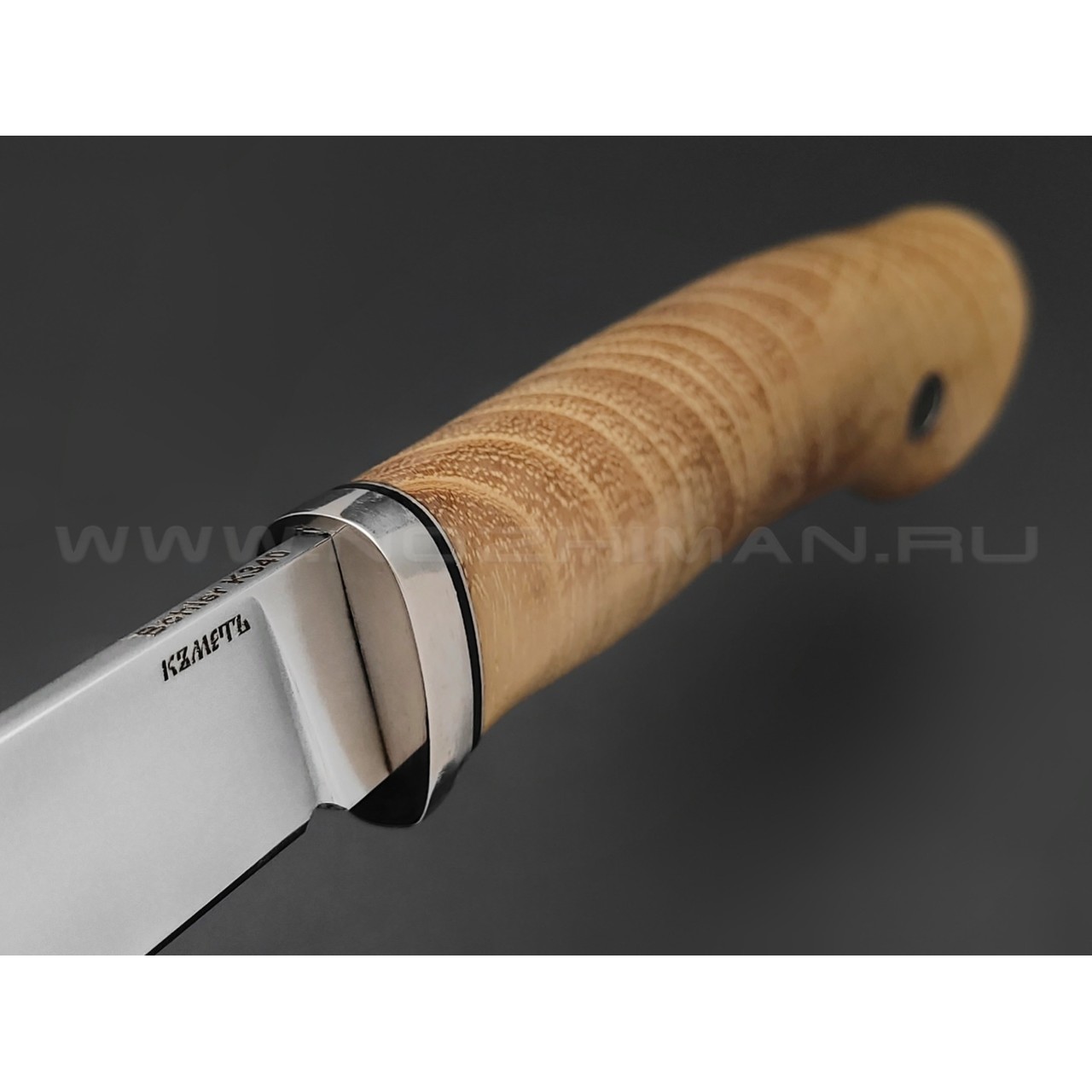 Кметь нож "Рыбацкий" сталь K340, рукоять дерево акация