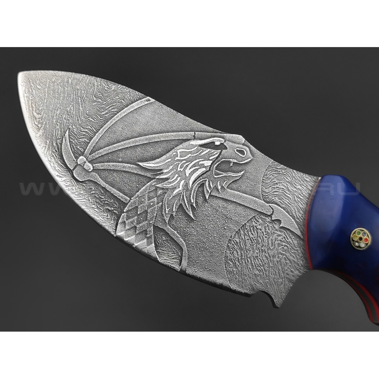 Волчий Век нож Drago Custom сталь Niolox WA, рукоять Трёхмерный композит