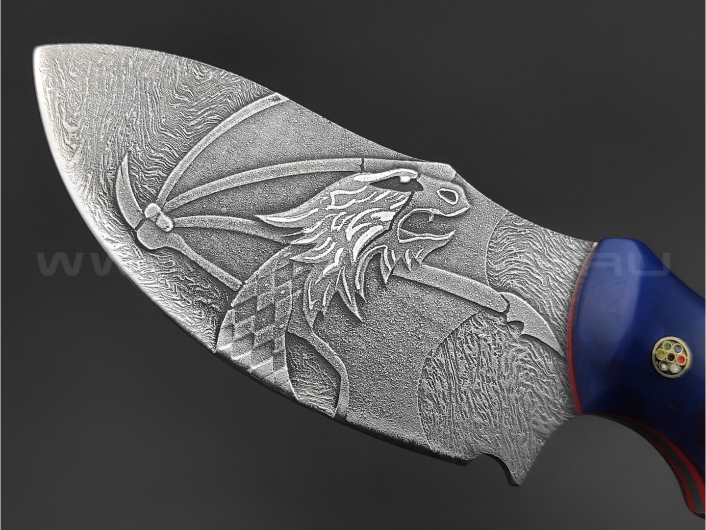 Волчий Век нож Drago Custom сталь Niolox WA, рукоять Трёхмерный композит