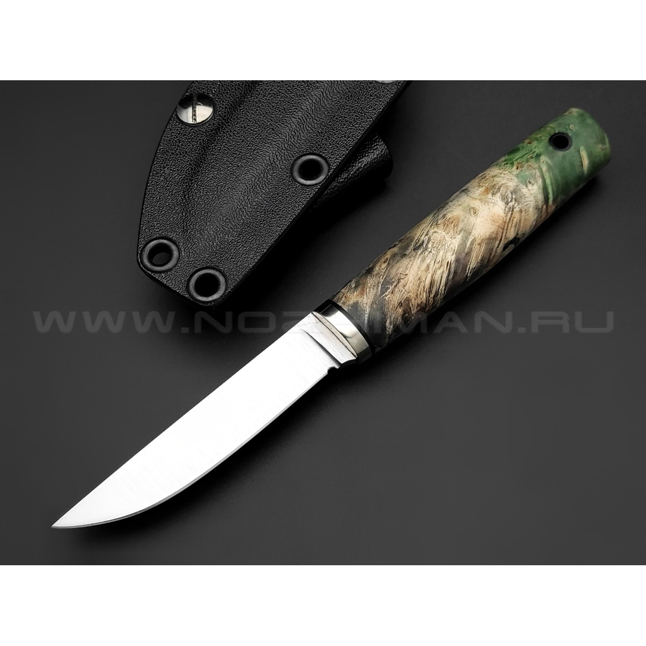 Волчий Век нож Слонёнок Custom сталь Niolox WA, рукоять карельская береза