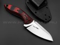 Волчий Век нож МасичЬка Brutal Edition сталь PGK WA satin, рукоять G10 black & red