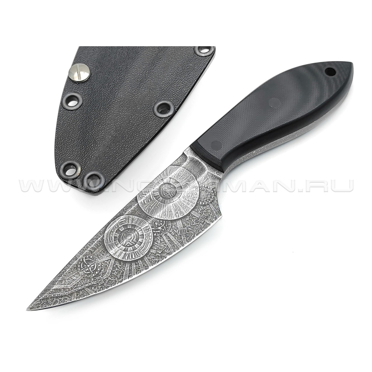 Волчий Век нож МасичЬка Custom сталь PGK WA, рукоять G10 black