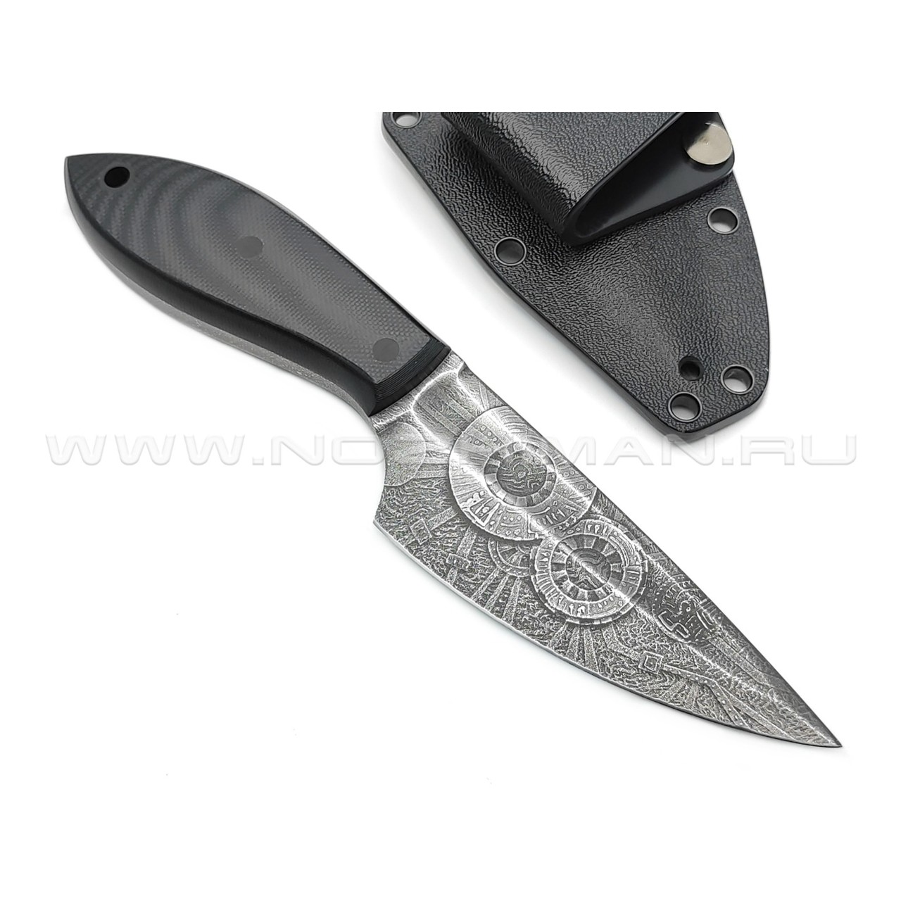 Волчий Век нож МасичЬка Custom сталь PGK WA, рукоять G10 black