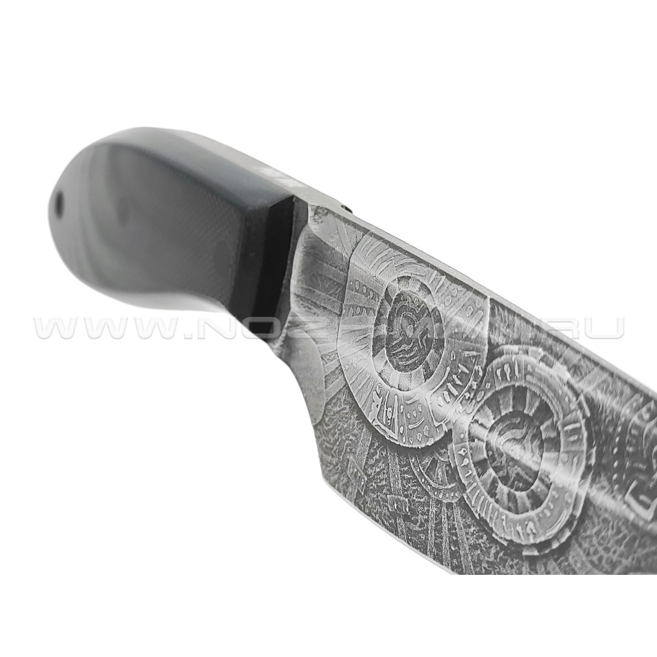 Волчий Век нож МасичЬка Custom сталь PGK WA, рукоять G10 black