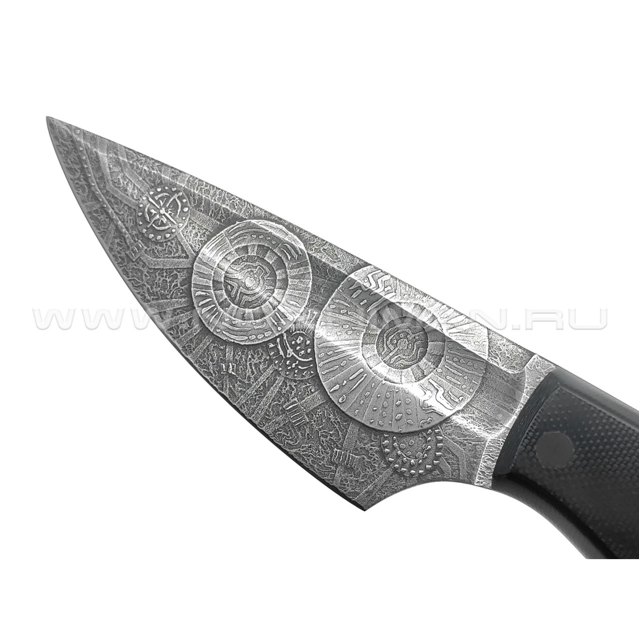 Волчий Век нож МасичЬка Custom сталь PGK WA, рукоять G10 black