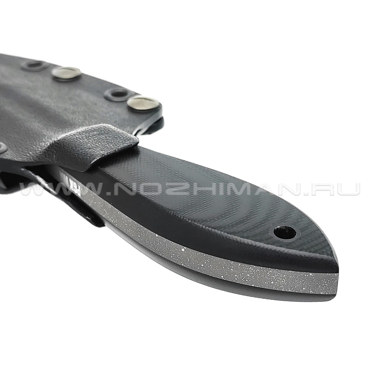 Волчий Век нож МасичЬка Custom сталь PGK WA, рукоять G10 black