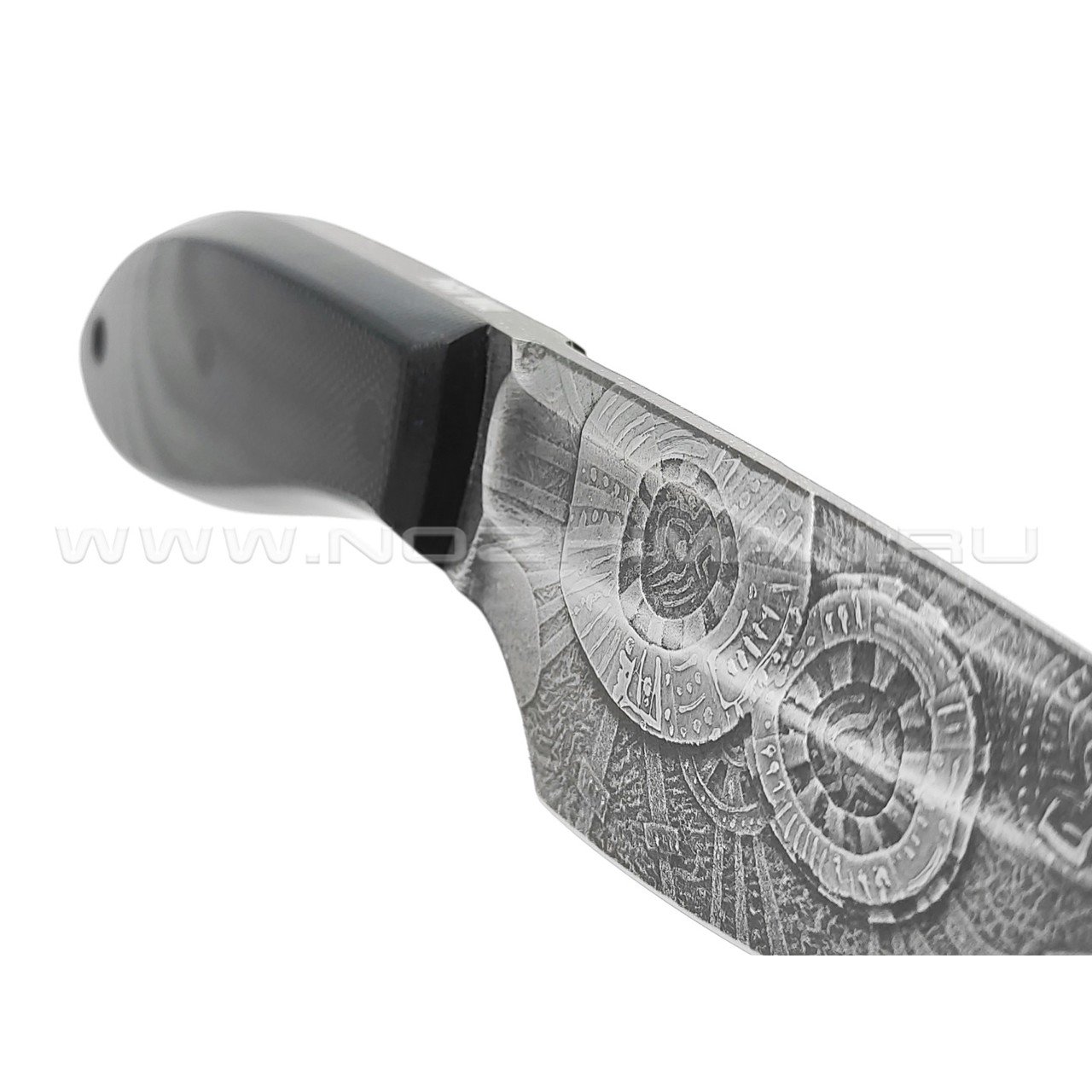 Волчий Век нож МасичЬка Custom сталь PGK WA, рукоять G10 black