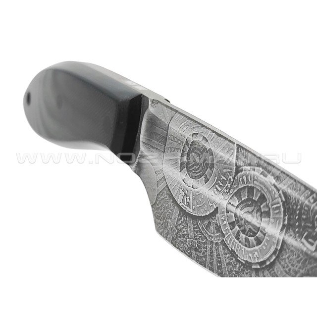Волчий Век нож МасичЬка Custom сталь PGK WA, рукоять G10 black