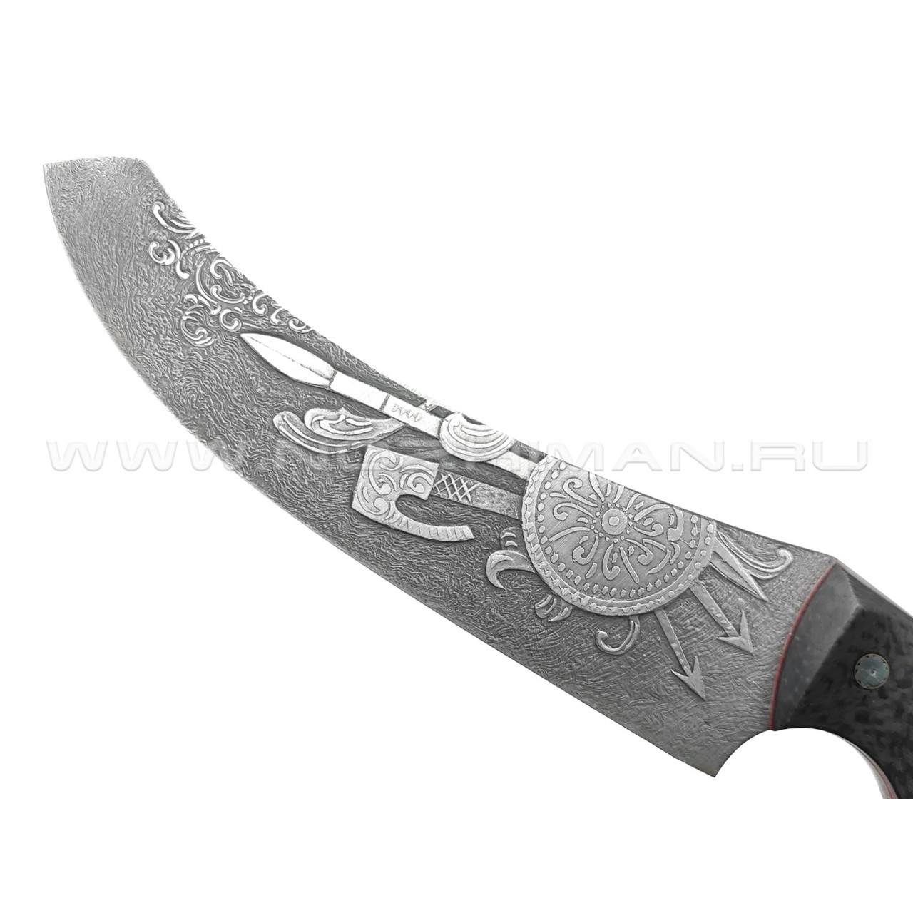 Волчий Век нож Кондрат 16 Custom сталь Vanadis 10 EVO 2, рукоять Carbon fiber