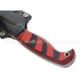 Волчий Век нож Беркем сталь PGK WA, рукоять G10 black & red