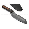 Волчий Век нож Карачун сталь PGK WA, рукоять G10 black & orange