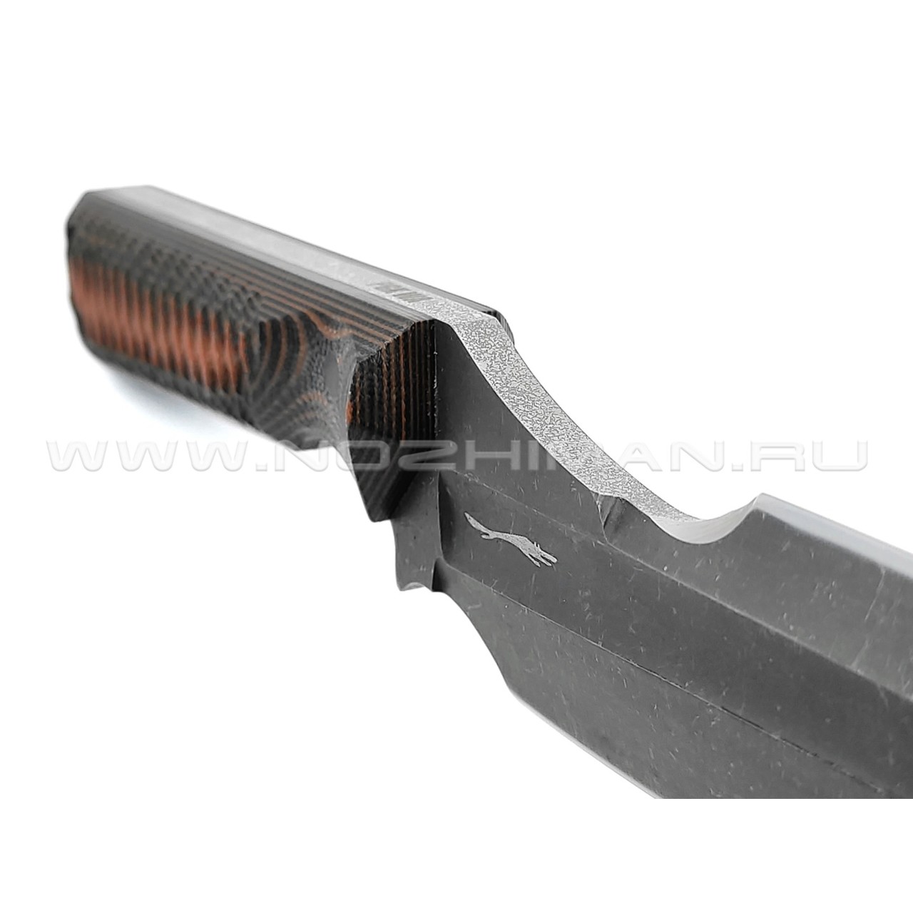 Волчий Век нож Карачун сталь PGK WA, рукоять G10 black & orange