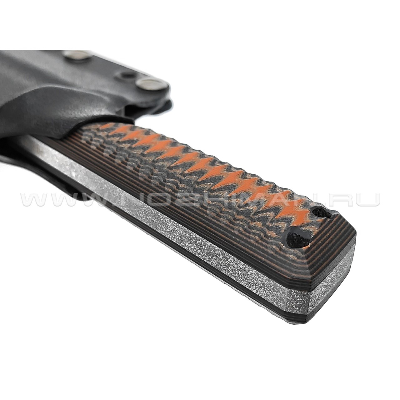 Волчий Век нож Карачун сталь PGK WA, рукоять G10 black & orange