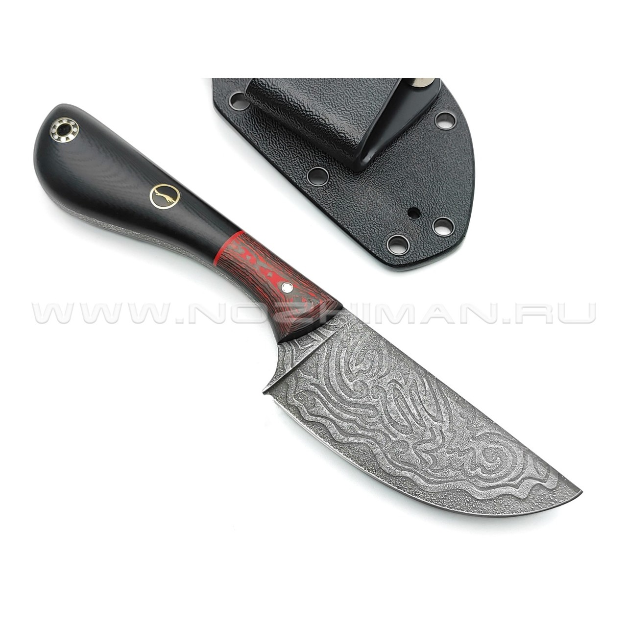 Волчий Век нож Шкуродёр Custom сталь CPM Rex 121 WA, рукоять Карбон, G10, мозаичные пины