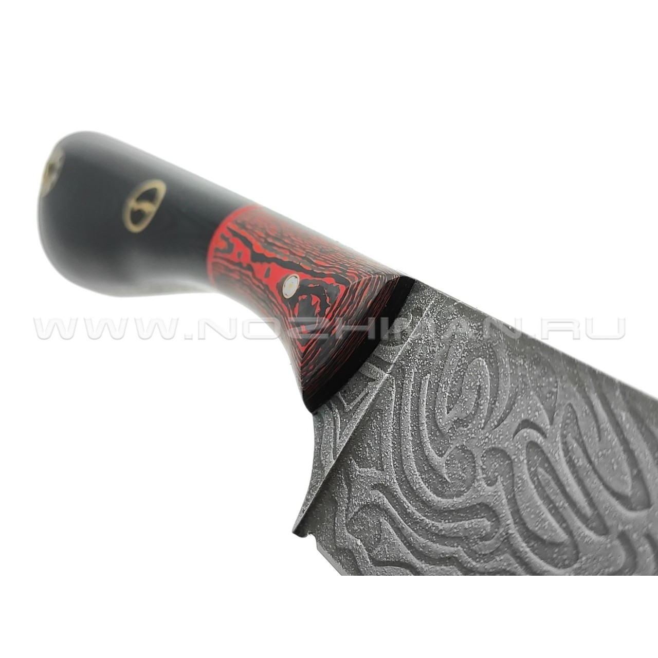 Волчий Век нож Шкуродёр Custom сталь CPM Rex 121 WA, рукоять Карбон, G10, мозаичные пины