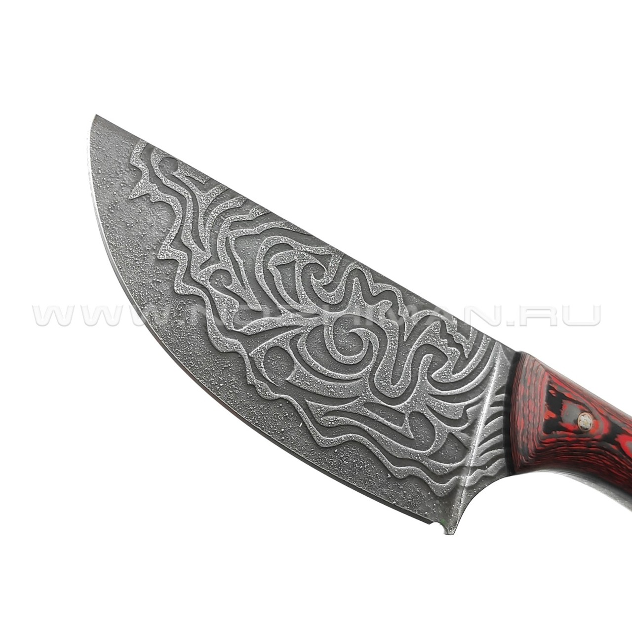 Волчий Век нож Шкуродёр Custom сталь CPM Rex 121 WA, рукоять Карбон, G10, мозаичные пины