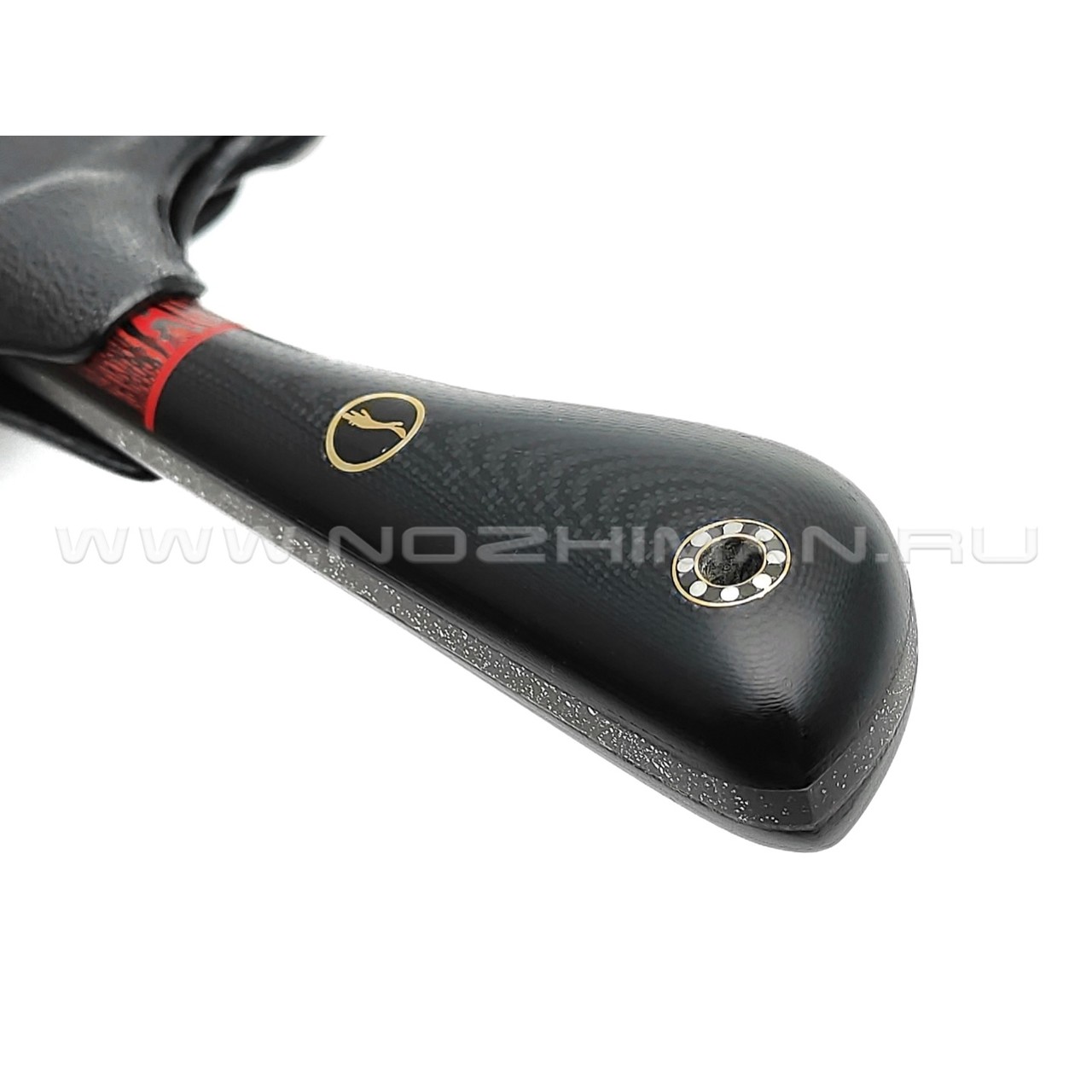 Волчий Век нож Шкуродёр Custom сталь CPM Rex 121 WA, рукоять Карбон, G10, мозаичные пины