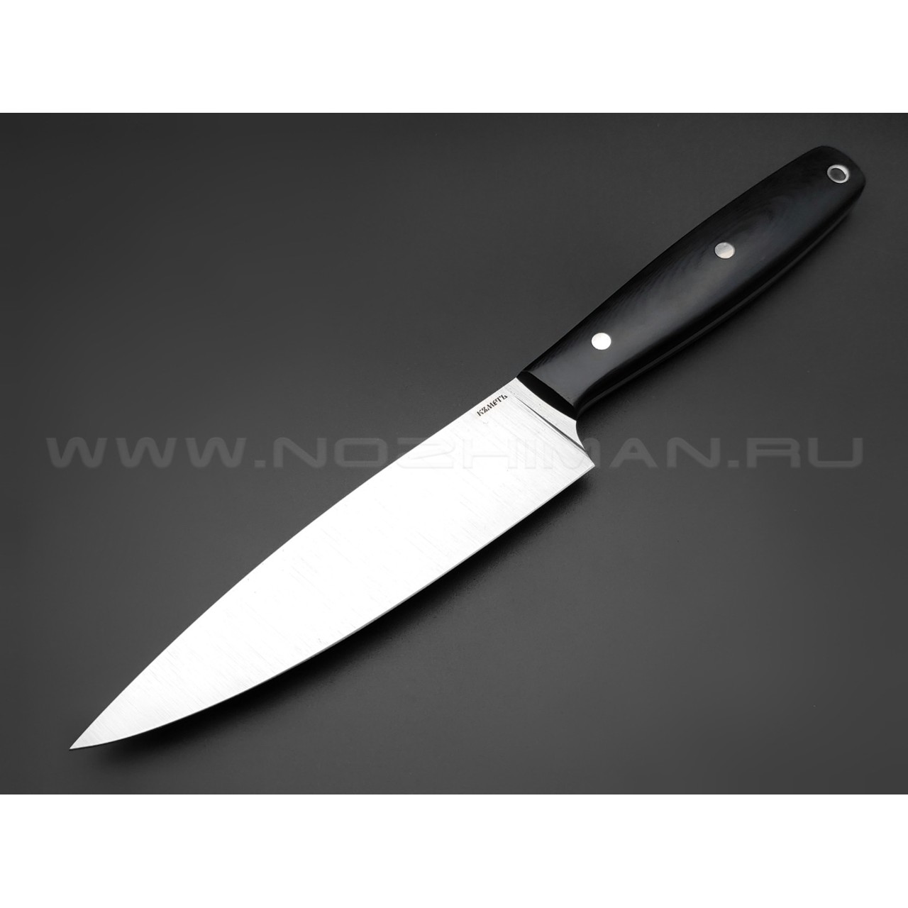 Кметь нож "Кухонный №1" сталь SuCo, рукоять G10 black