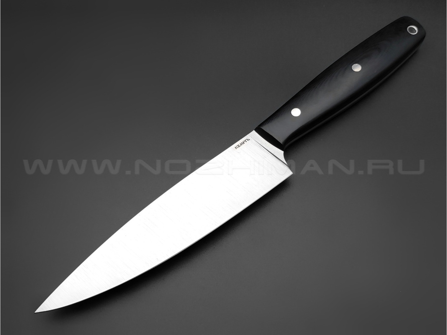Кметь нож "Кухонный №1" сталь SuCo, рукоять G10 black