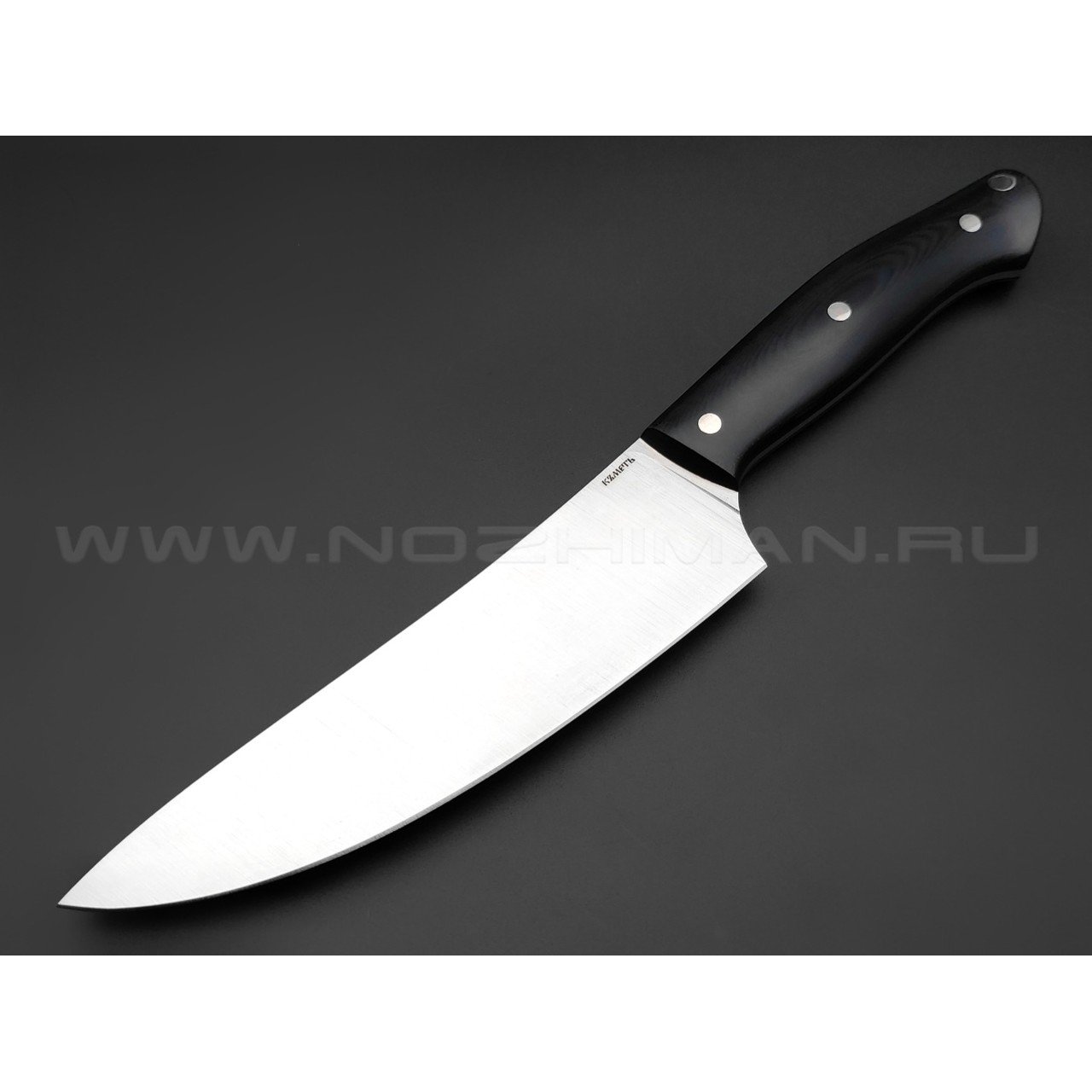Кметь нож "Кухонный №4" сталь SuCo, рукоять G10 black