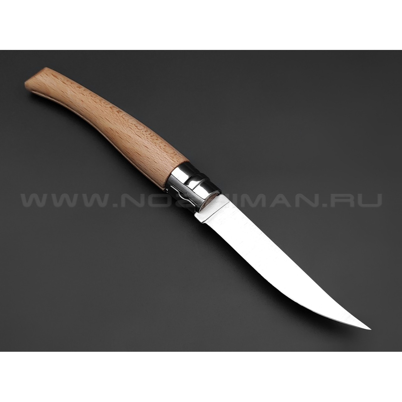 Нож Opinel складной филейный №8 000516 сталь Sandvik 12C27, рукоять бук