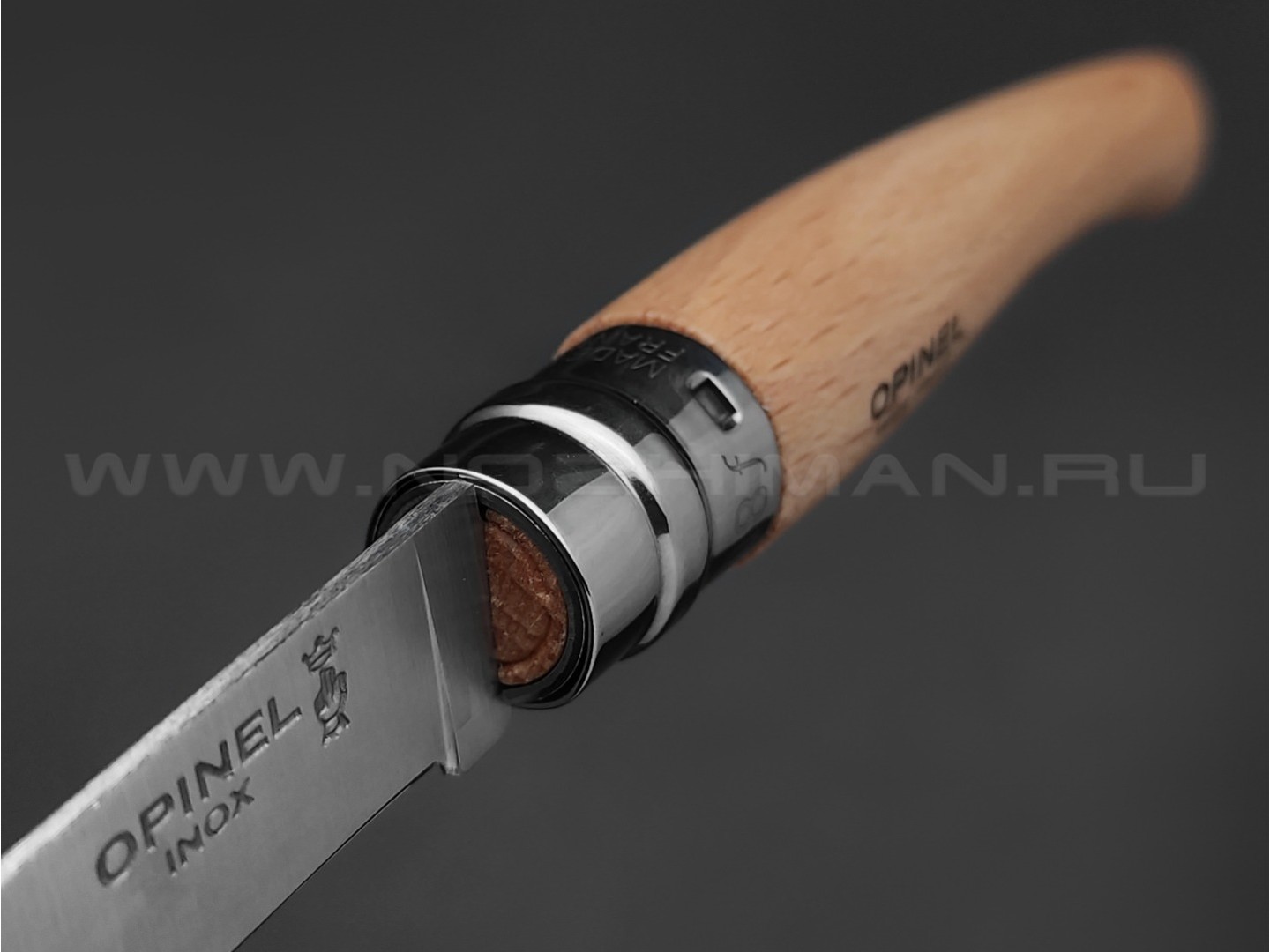 Нож Opinel складной филейный №8 000516 сталь Sandvik 12C27, рукоять бук