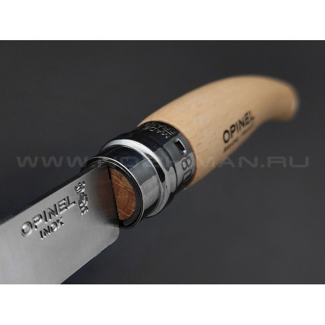 Нож Opinel садовый №8 133080 в коробке сталь Sandvik 12C27, рукоять бук