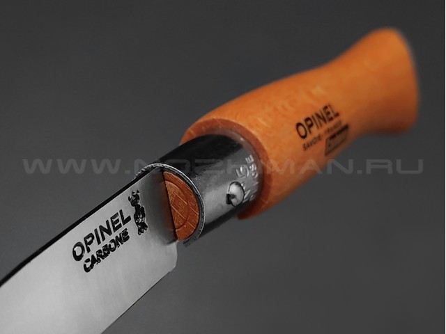 Нож Opinel Carbone №5 111050 сталь XC90, рукоять бук