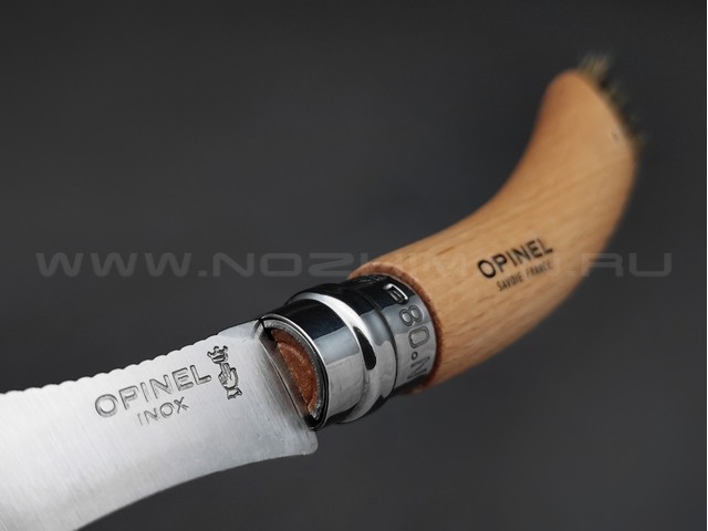 Нож грибной Opinel №8 001252 в коробке сталь Sandvik 12C27, рукоять бук