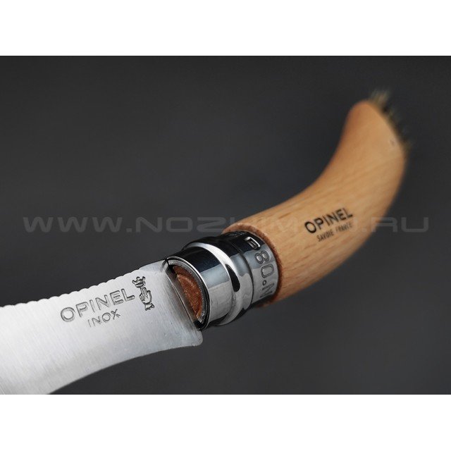 Нож грибной Opinel №8 001252 в коробке сталь Sandvik 12C27, рукоять бук