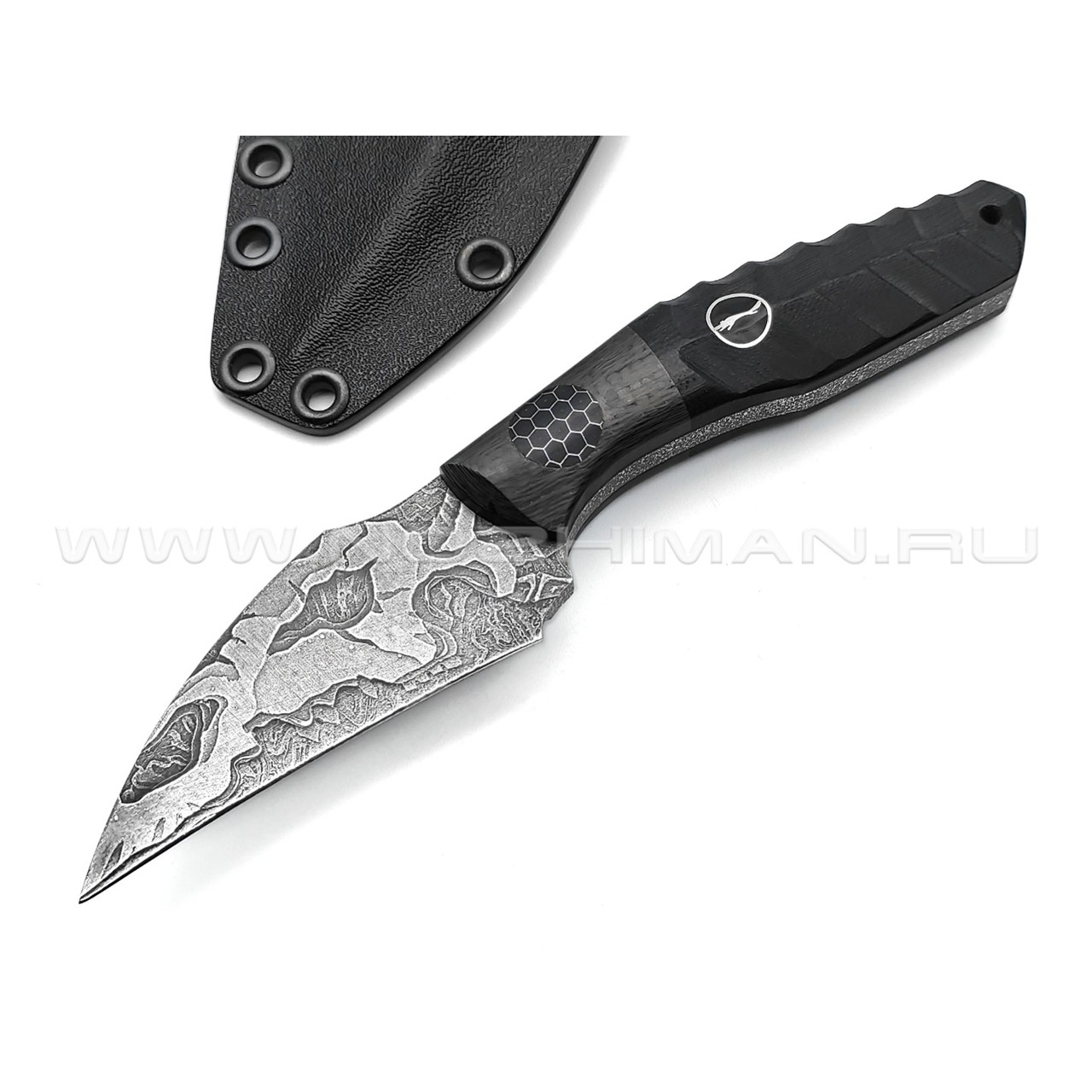 Волчий Век нож Wharn Mod. Karambit, сталь PGK WA, рукоять G10, Carbon fiber