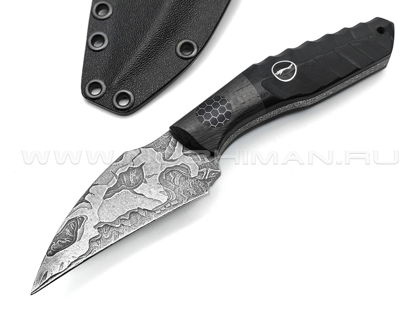 Волчий Век нож Wharn Mod. Karambit, сталь PGK WA, рукоять G10, Carbon fiber