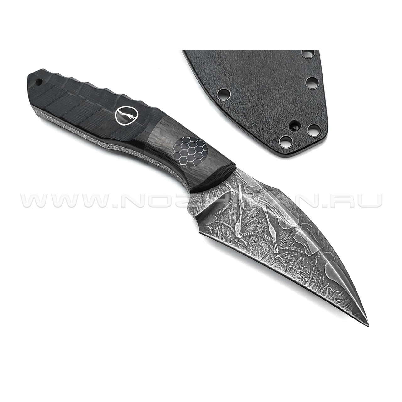 Волчий Век нож Wharn Mod. Karambit, сталь PGK WA, рукоять G10, Carbon fiber