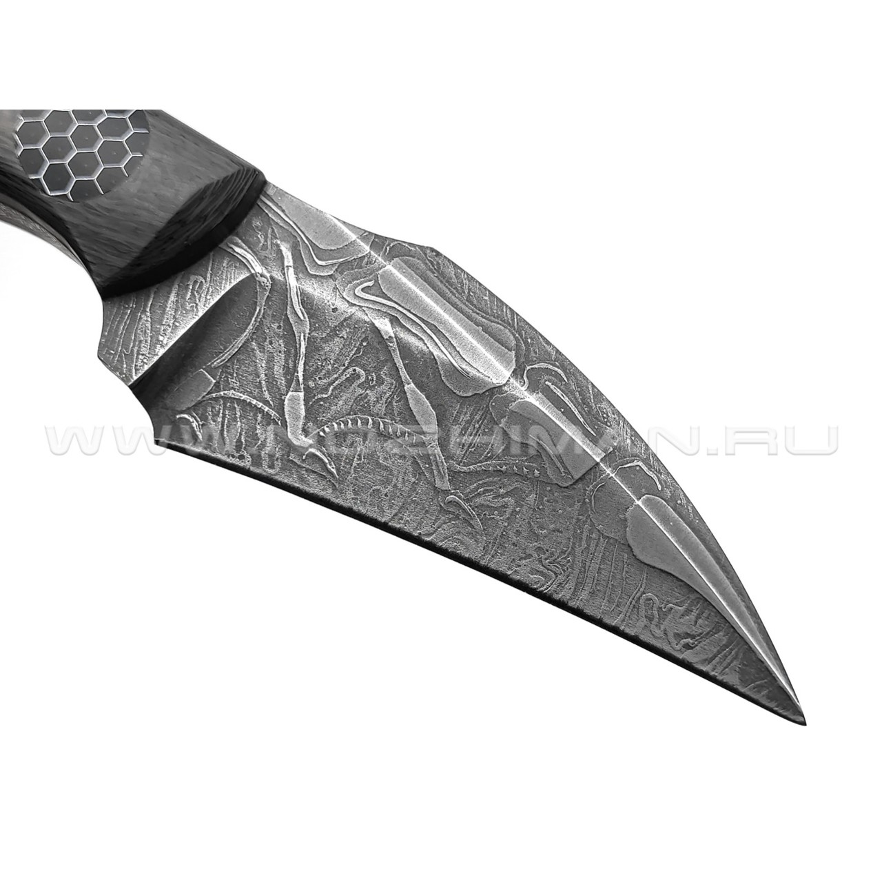 Волчий Век нож Wharn Mod. Karambit, сталь PGK WA, рукоять G10, Carbon fiber