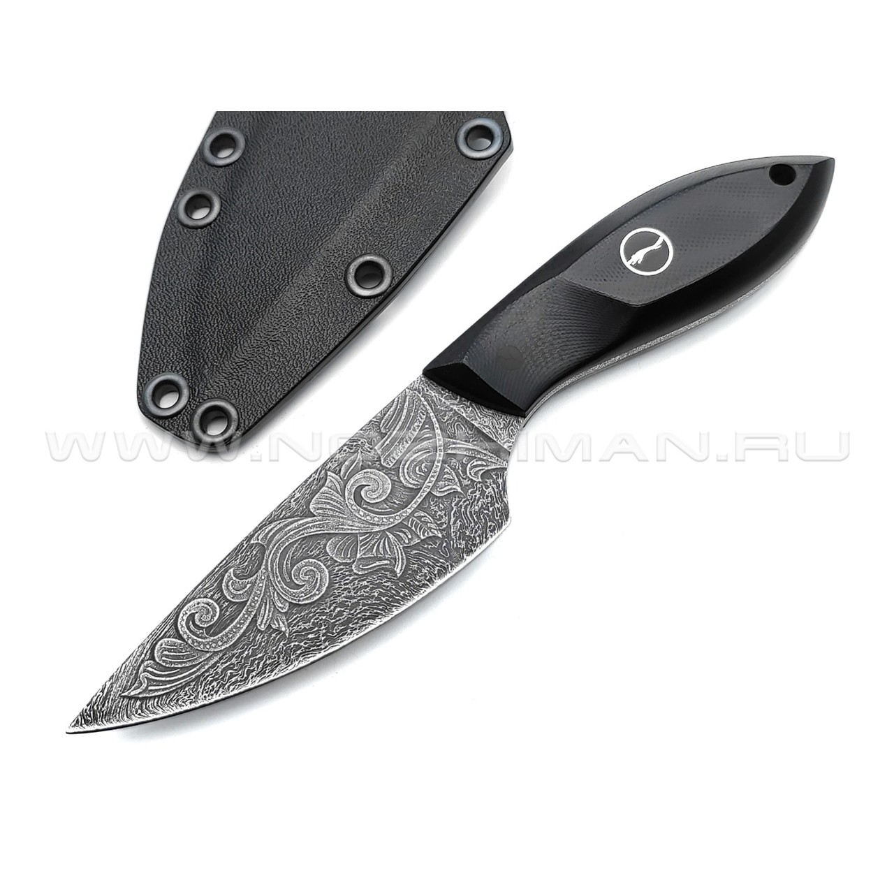 Волчий Век нож МасичЬка Custom, сталь Niolox WA, рукоять G10 black