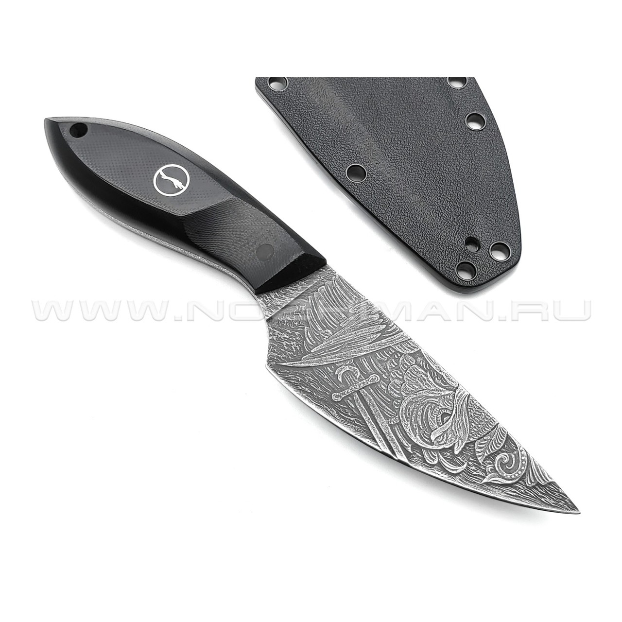 Волчий Век нож МасичЬка Custom, сталь Niolox WA, рукоять G10 black