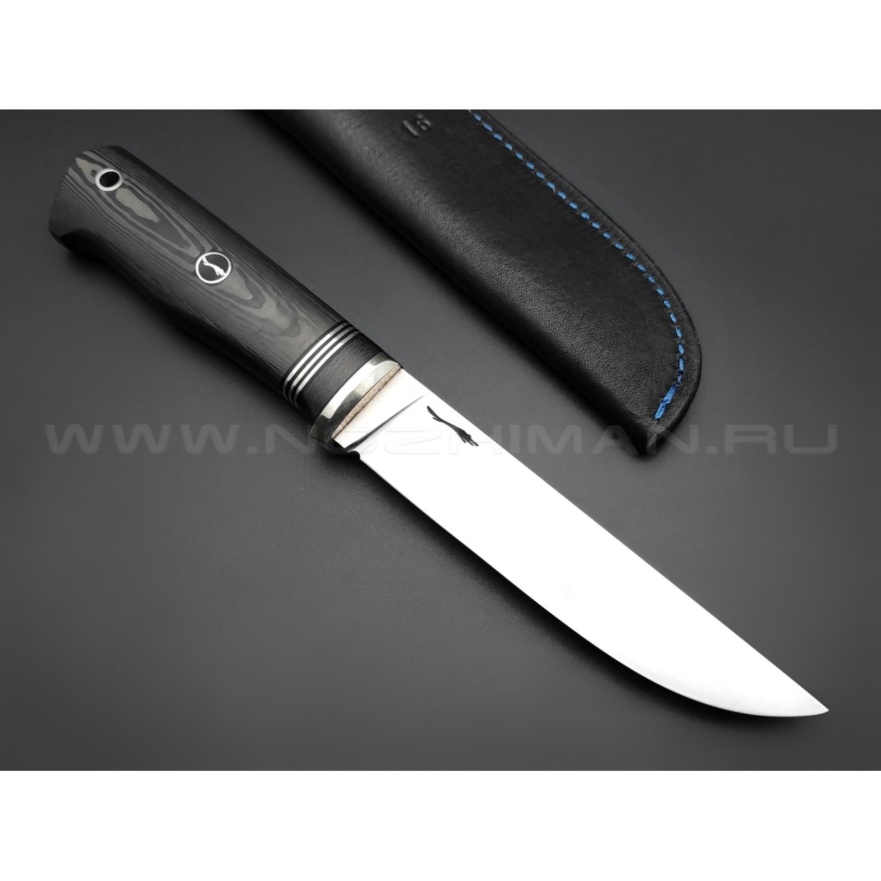 Волчий Век нож Слон, сталь M398 WA, рукоять Carbon fiber
