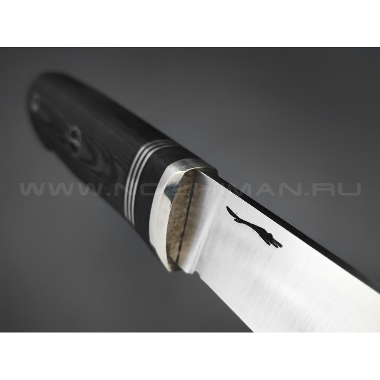 Волчий Век нож Слон, сталь M398 WA, рукоять Carbon fiber