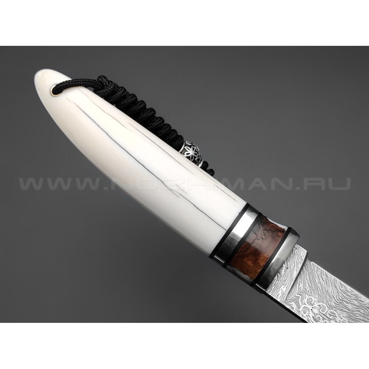 Волчий Век нож Слоник Custom, сталь CPM S125V WA, рукоять бивень моржа, зуб мамонта