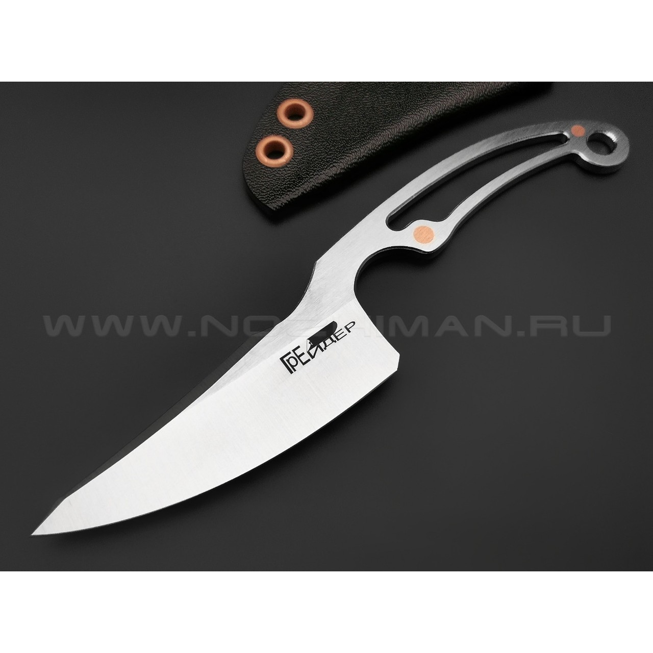 1-й Цех нож "Грейдер" сталь 440C satin, рукоять сталь