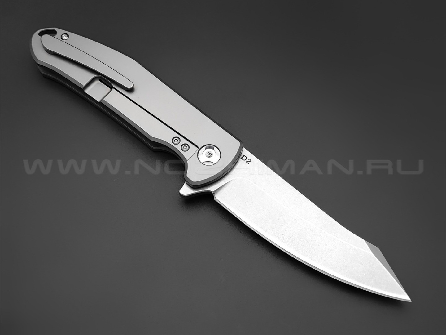 TuoTown нож TBD-11 Grey сталь D2, рукоять Titanium